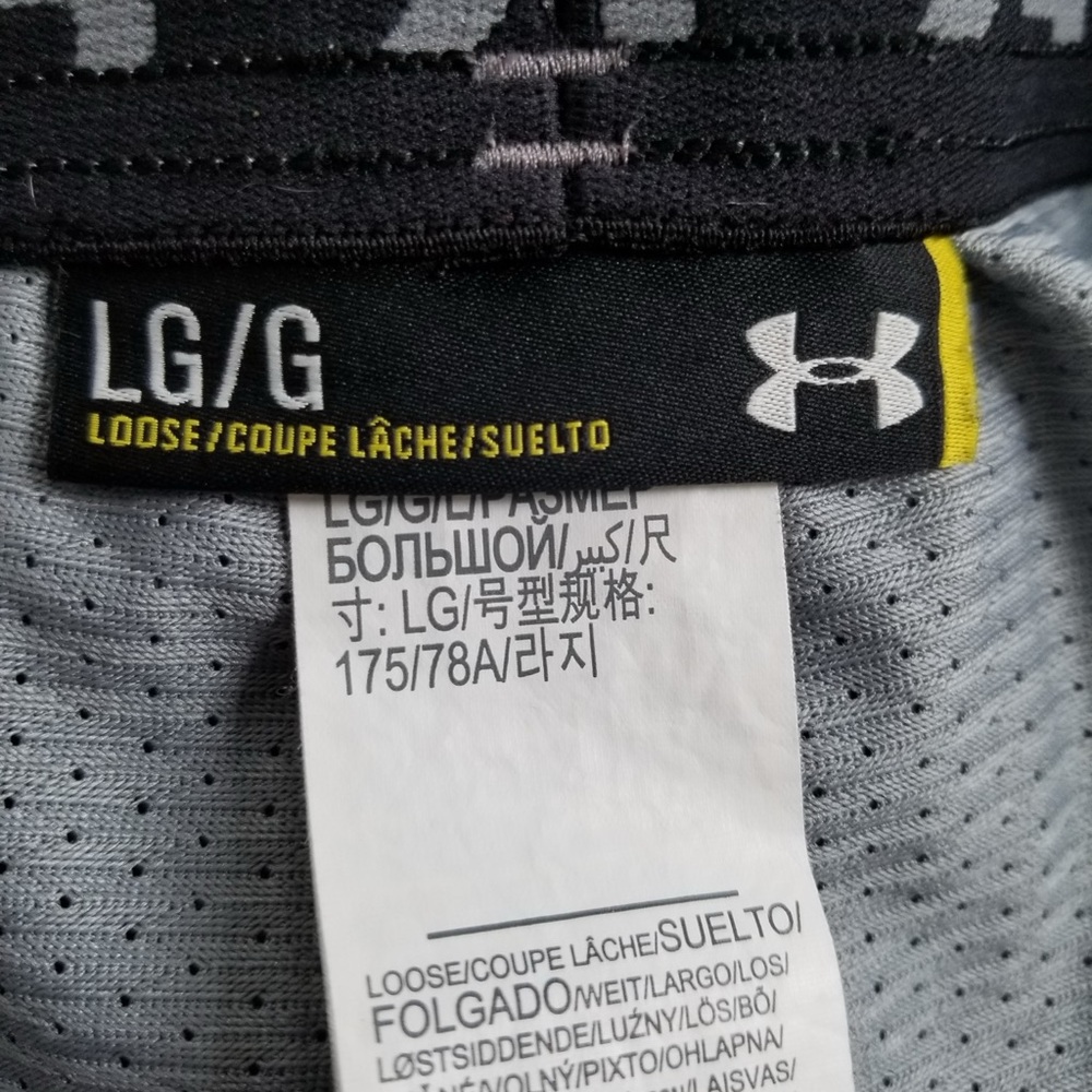 Under Armour Men’s Gray Loose Heatgear Athletic Shorts Size Large - Picture 7 of 9